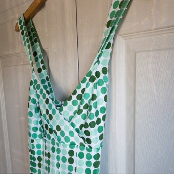 𝅺CALVIN Klein A-Line Dress Polkadot Designer Ladies Womens Size 10, fitted. - Picture 5 of 14